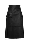 leather wrap skirt