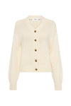 cotton merino cropped cardigan