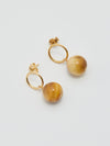 pigna golden eye orb earrings