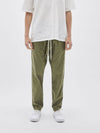 bassike twill classic beach pant in light military