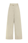 relaxed pleat front pant