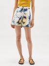 printed cotton mini short