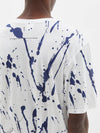 splatter print slouch t.shirt