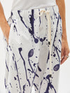 splatter cotton long rise pant