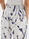 splatter cotton long rise pant
