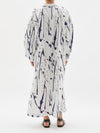 splatter cotton shirt dress