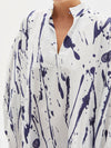 splatter cotton shirt dress