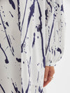splatter cotton shirt dress