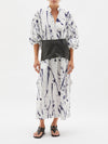 splatter cotton shirt dress