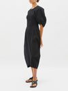 pleated balloon dress