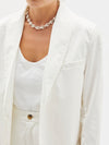 cotton twill man style blazer