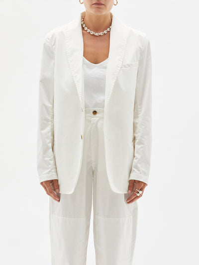 cotton twill man style blazer