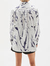 splatter print cotton shirt
