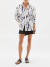 splatter print cotton shirt