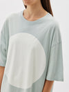 slouch dot print short sleeve t.shirt