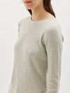 fine cotton linen ribbed knit