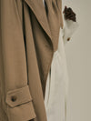 twill traditional trench