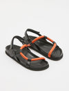 tubular leather sandal