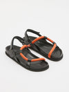 tubular leather sandal